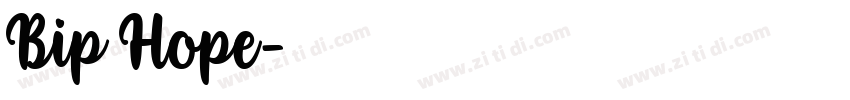 Bip Hope字体转换